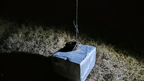 Pasieniečių perimti kontrabandiniai balionai