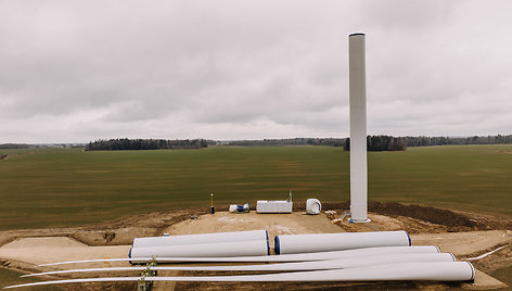 Enefit Green statomas vėjo jėgainės parkas Kelmėje