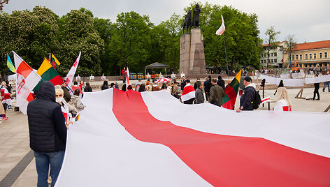 Solidarumo mitingas su Baltarusijos politiniais kaliniais