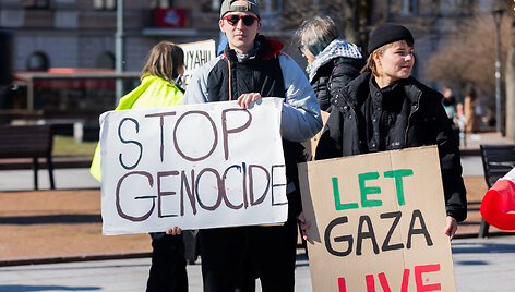 Palestinos palaikymo akcija