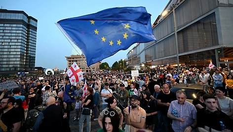 Protestai Sakartvelo sostinėje