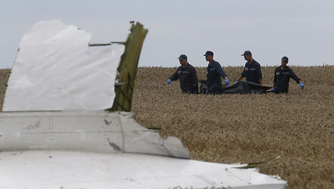 Numušto „Malaysia Airlines“ lėktuvo padariniai