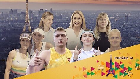 Paryžiaus olimpinėse žaidynėse Lietuvą atstovausiantys atletai