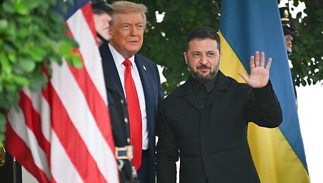 Trumpas susitiko su Zelenskiu