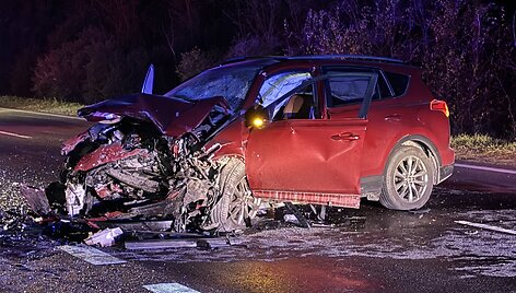 Kelyje Vilnius&ndash;Druskininkai susidūrė trys automobiliai