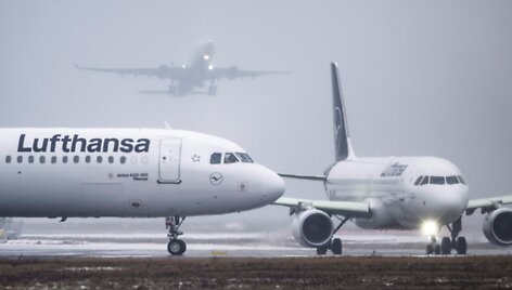 Arktinės oro sąlygos Frankfurto oro uoste