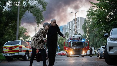 Rusijos atakos padariniai Kyjive