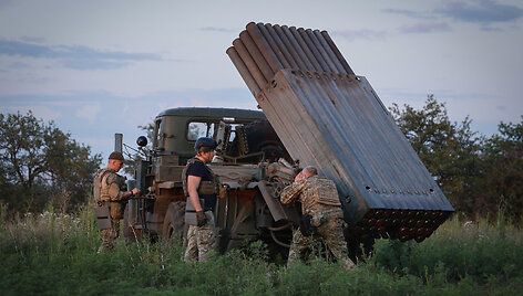 Ukrainos kariai netoli Bachmuto