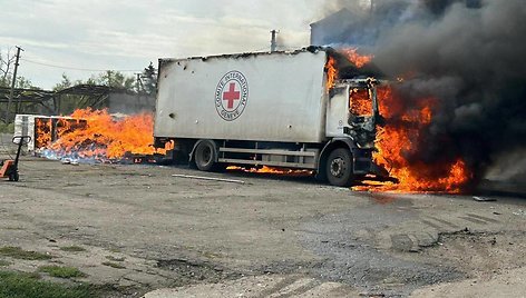 Rusija smogė Raudonojo Kryžiaus konvojui