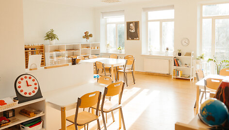 Montessori akademijos klasė