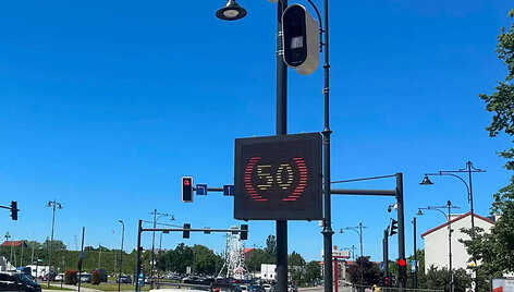 Įrengtas naujas greičio matuoklis