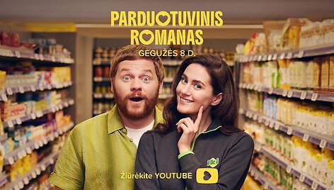 Turite 5 minutes? &bdquo;Iki&ldquo; vietoj reklamos sukūrė pirmą tokį serialą Lietuvoje &ndash; žiūrėkite pirmą &bdquo;Parduotuvinio romano&ldquo; seriją
