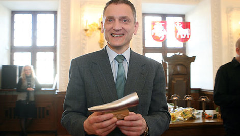 Vicemeras Stanislovas Buškevičius, pelnęs alternatyvųjį apdovanojimą „Nikeliuoti ragai“ kaip „Metų žmogus“.