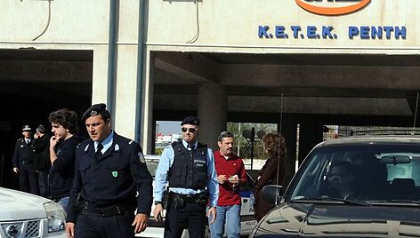 Policininkai įvykio vietoje.