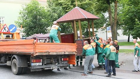 Palapinių i&scaron;gabenimas