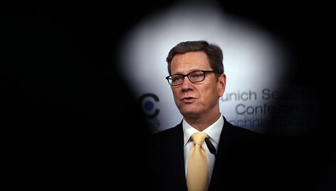 Vokietijos UR ministras Guido Westerwelle Miunchene