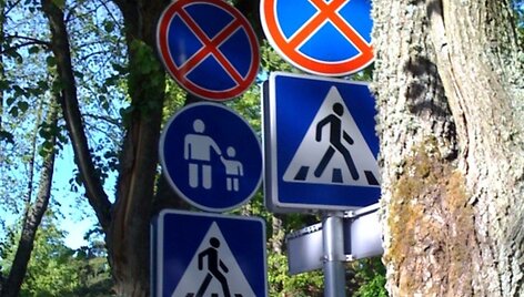 Dvigubi Palangos kelio ženklai