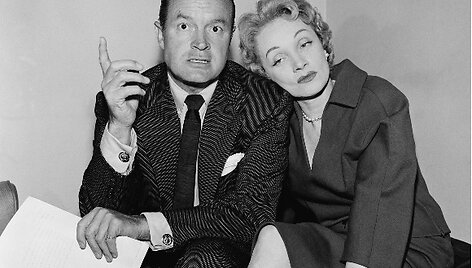 Marliene Dietrich su aktorium Bobu Hope'u