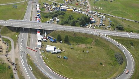 1000 km lenktynių trasa Palangoje