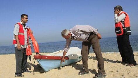 Palestinos žvejai &scaron;alia Gazos ruožo 