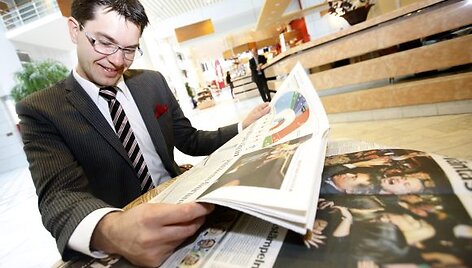 Jimmie Akessonas, &Scaron;vedijos Demokratų partijos lyderis džiaugiasi pergale