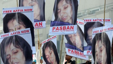 Protestai dėl nuosprendžio Aafia Siddiqui 