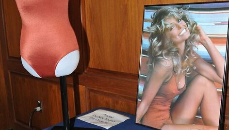 Aktorės Farah Fawcett maudymosi kostiumėlis