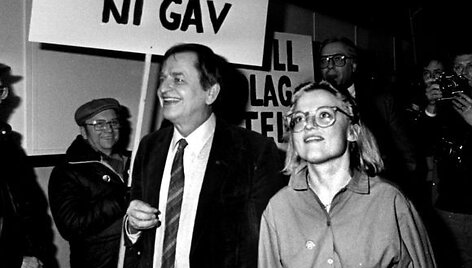 Olofas Palme ir Anna Lindh 1980 m.