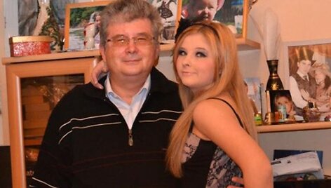 Viktorija Tesliuk su tėčiu