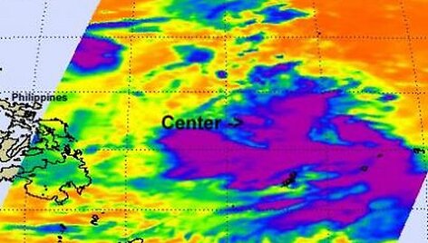 Taifūnas Muifa liepos 27 d. NASA žemėlapyje atrodė taip.