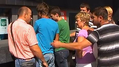 Situacija prie Panevėžio krep&scaron;inio arenos