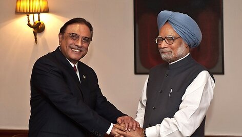 Asifas Ali Zardari ir Manmohanas Singhas