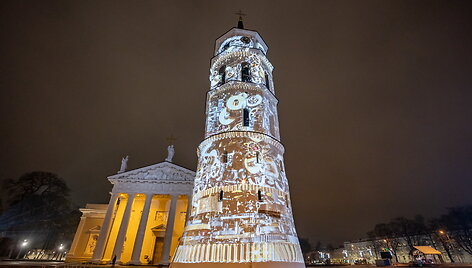 &Scaron;venti&scaron;kai nu&scaron;vitęs Vilniaus arkikatedros varpinės bok&scaron;tas