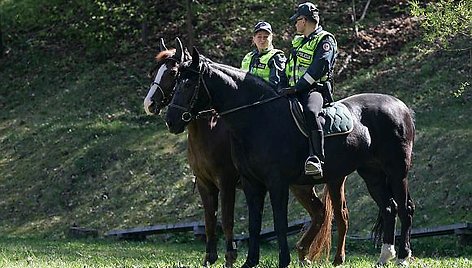 Patruliuojantys policininkai