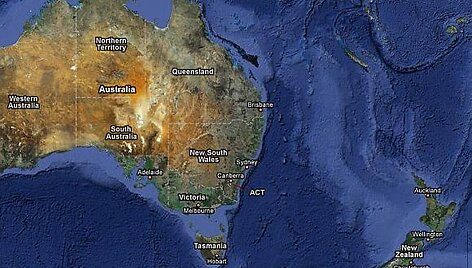 Australiją ir Naująją Zelandiją skirianti Tasmano jūra susiaurėjo.