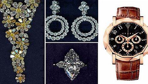 I&scaron; parduotuvės &bdquo;Graff Diamonds&ldquo; pagrobtosios milijonus kainuojančios vertybės