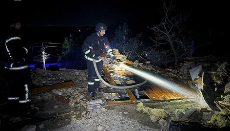 Rusijos atakos prie&scaron; Kyjivą birželio 23-iosios naktį padariniai