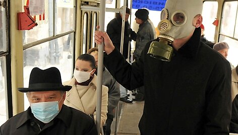 Ukrainos miestuose galima i&scaron;vysti ir tokių vaizdelių.