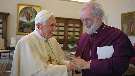 Popiežius Benediktas XVI ir Kenterberio arkivyskupas Rowanas Williamsas