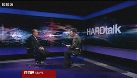 Andrius Kubilius laidos BBC laidos &bdquo;HARDTalk&ldquo; studijoje