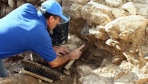 Archeologinių kasinėjimų vietoje