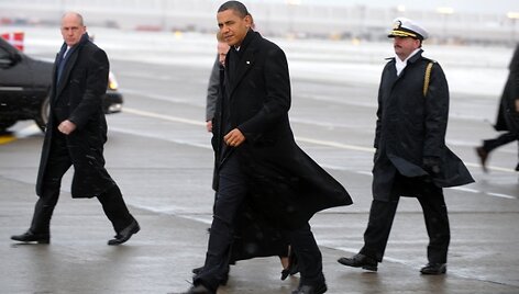 Į Kopenhagą penktadienio rytą atvyko ir Barackas Obama.
