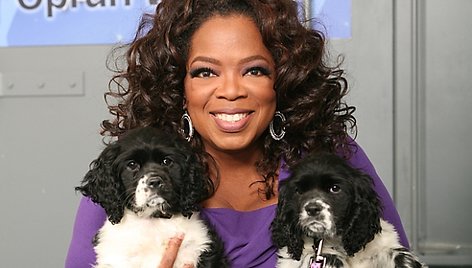 Oprah Winfrey su naujosiomis augintinėmis – Sunny ir Lauren