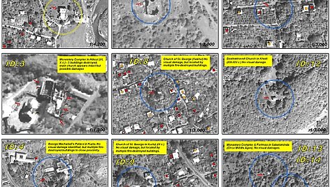 Tyrėjai i&scaron;studijavo tūkstančio kvadratinių kilometrų teritorijos plotą, kuriame vyko kariniai veiksmai tarp Rusijos ir Gruzijos.