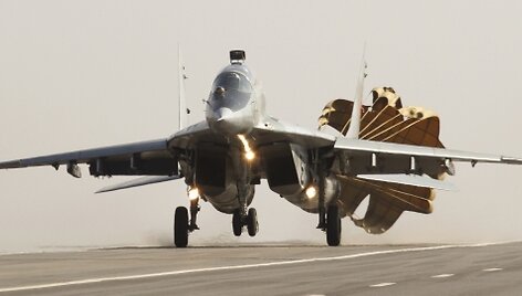 Baltarusijos karinių oro pajėgų naikintuvas &bdquo;MiG-29&ldquo;