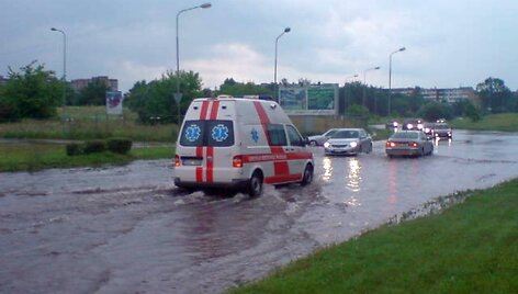 Liūties padariniai Vilniuje