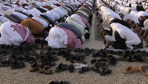 Besimeldžiantys Saudo Arabijos gyventojai