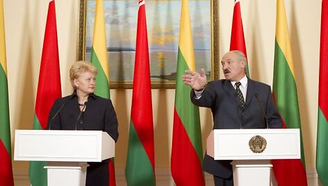Dalia Grybauskaitė ir Aleksandras Luka&scaron;enka