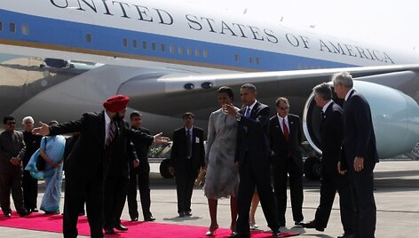 Barackas Obama atvyko į Indiją.