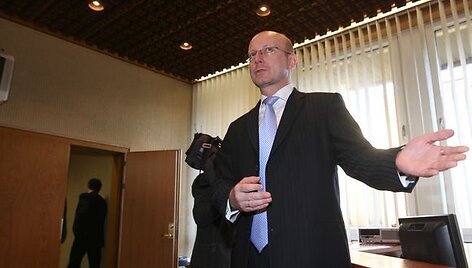 Seimo pirmininkas savo kabinete.